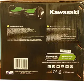 Photo de l’avis officiel: Kawasaki BALANCE SCOOTER Scooter auto-équilibrage (hoverboard) — risque: Brûlures & Incendie