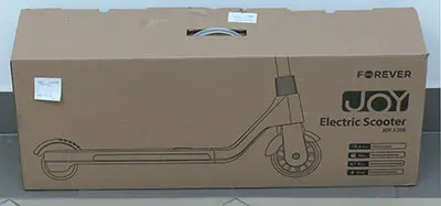 Foto dell’avviso ufficiale: FOREVER Electric Scooter (on the product), Scooter JOY (on the packaging) Scooter elettrico — rischio: Ustioni & Incendio