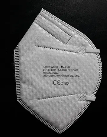Photo from the official notice: Barbeador Protective masks particle filter mask — suffocation risk