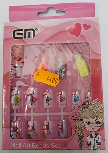 Foto dell’avviso ufficiale: EM® Nail Art Beads Set Chiodi falsi — rischio: Rischio chimico