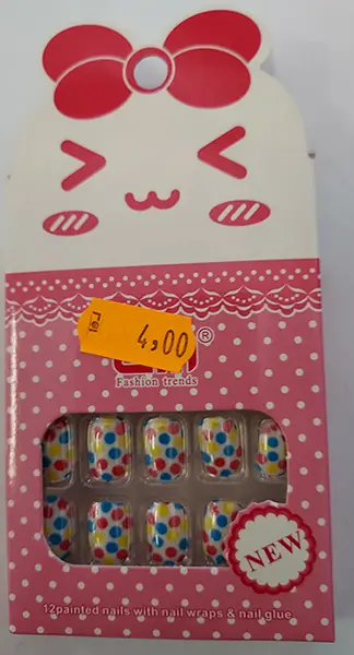 Foto dell’avviso ufficiale: EM® Nail Art Beads Set Chiodi falsi — rischio: Rischio chimico