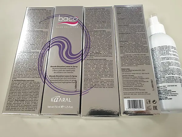 Foto do aviso oficial: Kaaral Kaaral Baco Blonde Elevation Leave-in Spray Spray para cabelos coloridos — risco: Químico