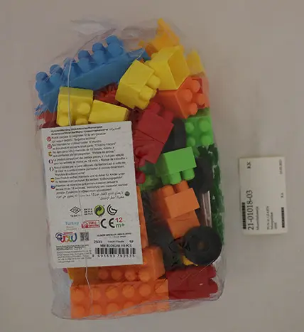 Foto do aviso oficial: Güclü Mini Blocks Conjunto de blocos de construção de plástico — risco: Engasgamento