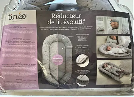 Photo de l’avis officiel: Tinéo Réducteur de lit évolutif Nid de bébé — risque: Blessures & Etranglement