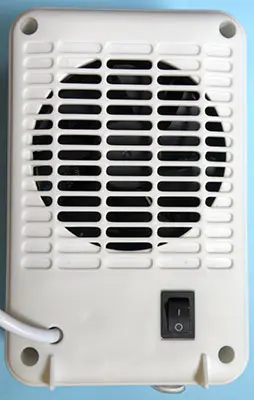 Foto uit de officiële melding: Sencor Hot Air Fan Heater Ventilatorverwarming — risico: Elektrische schok
