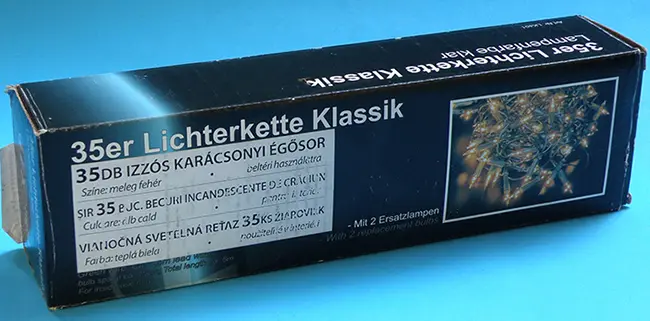 Photo de l’avis officiel: LEXlight 35er Lichterkette Klassik Chaîne d’éclairage — risque: Choc électrique