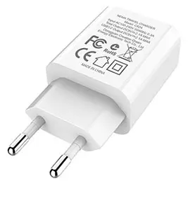 Photo de l’avis officiel: Hoco Dual Port Charger Fast Charging Bloc d’alimentation USB — risque: Brûlures & Choc électrique