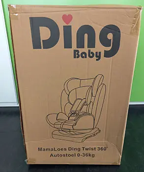 Foto aus der offiziellen Meldung: Ding Baby MamaLoes Ding Twist 360° Autostoel 0-36kg Kindersitz für Kinder — Risiko: Verletzungen
