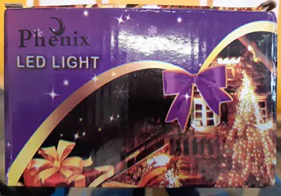 Photo de l’avis officiel: Phenix LED LIGHT 100L=10M+1.6M Chaîne d’éclairage — risque: Choc électrique