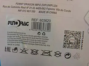 Foto uit de officiële melding: FunDrag Artigo para Festa Kinder fancy jurk kostuum — risico: Brandwonden