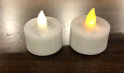 Photo from the official notice: Garden Bright Set of 6 Solar Tea Lights — injuries risk