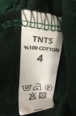 Photo de l’avis officiel: TNTS sports Pantalon pour enfants — risque: Blessures (A12/01000/21)
