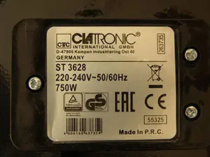 Foto dell’avviso ufficiale: CLATRONIC SANDWICH TOASTER / Szendvicssütő Produttore di panini — rischio: Scossa elettrica