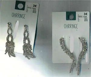 Foto dell’avviso ufficiale: Tedi Ohrringe Set di orecchini — rischio: Rischio chimico