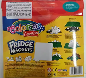 Photo de l’avis officiel: COLORINO CREATIVE Fridge Magnets Jouet magnétique — risque: Blessures