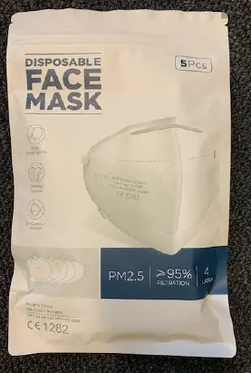 Foto dell’avviso ufficiale: Disposable Face Mask Maschera filtro particella — rischio: Rischio per la salute / altro (A12/01014/21)