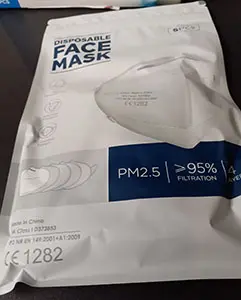 Foto dell’avviso ufficiale: Disposable Face Mask Maschera filtro particella — rischio: Rischio per la salute / altro (A12/01014/21)