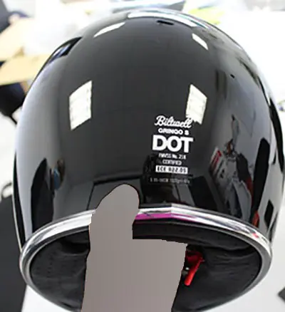 Photo de l’avis officiel: Biltwell Gringo S DOT Casque de moto — risque: Blessures