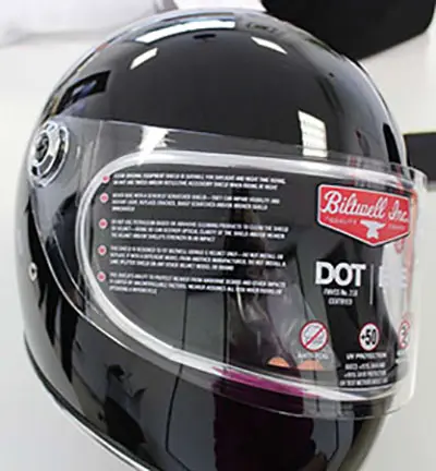Photo de l’avis officiel: Biltwell Gringo S DOT Casque de moto — risque: Blessures