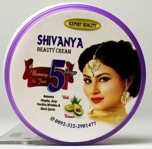 Foto dell’avviso ufficiale: AQSA Cosmetics Shivanya Beauty Cream Crema schiarente per la pelle — rischio: Rischio chimico