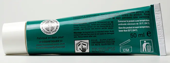 Foto aus der offiziellen Meldung: H Cosmetics, La Bamakoise La Bamakoise Tamarin Creme Hautaufhellungscreme — Risiko: Chemikalie