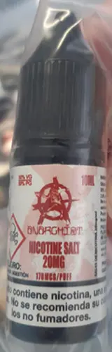 Foto dell’avviso ufficiale: Anarchist Nicotine Salt Liquido per sigarette elettroniche — rischio: Rischio chimico