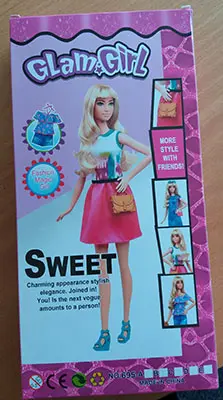 Foto do aviso oficial: Glam Girl Boneca de plástico — risco: Químico