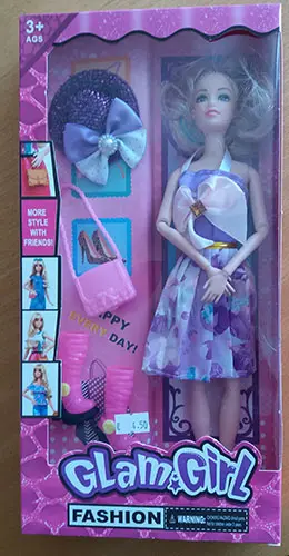 Foto do aviso oficial: Glam Girl Boneca de plástico — risco: Químico