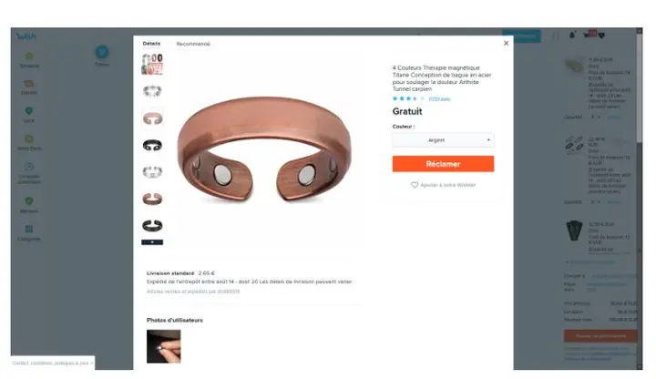 Photo de l’avis officiel: 4 Couleurs Thérapie magnétique Titane Conception de bague en acier pour soulager la douleur Arthrite — risque: Risque chimique