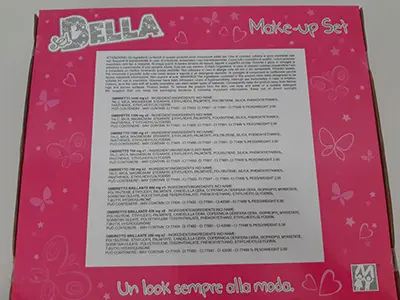 Photo de l’avis officiel: Migliorati Sei BELLA Make-up set Kit de maquillage de jouet — risque: Risque chimique