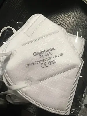 Photo from the official notice: Giebielok® Particulate Respirator FFP2 PRO - SERIES particle filter mask — health risk