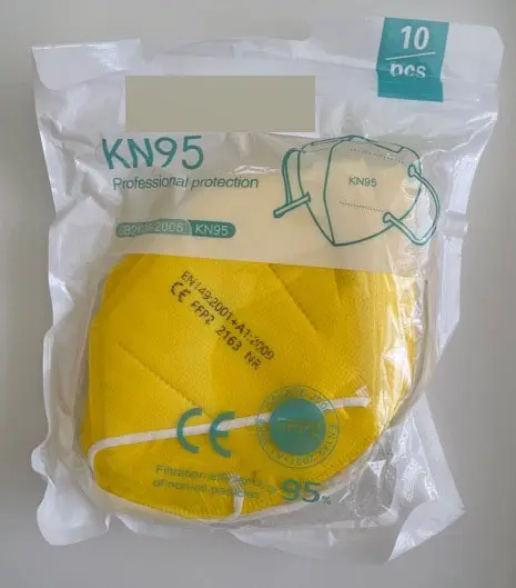 Photo de l’avis officiel: KN95 Professional Protection Masque filtre à particules — risque: Risque sanitaire/autre (A12/01183/21)