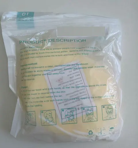 Photo de l’avis officiel: KN95 Professional Protection Masque filtre à particules — risque: Risque sanitaire/autre (A12/01183/21)
