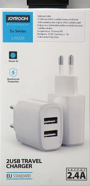 Photo de l’avis officiel: JOYROOM 2 USB TRAVEL CHARGER Chargeur USB — risque: Choc électrique