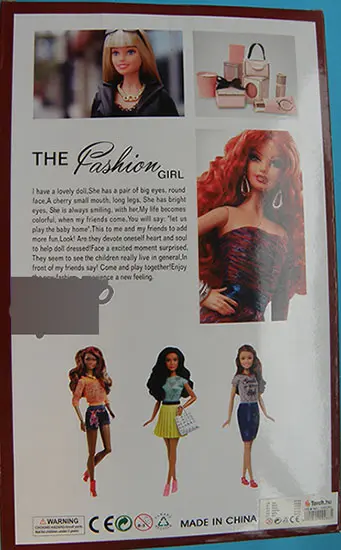Photo de l’avis officiel: The Fashion Girl Series Ensemble de poupées plasic — risque: Risque chimique