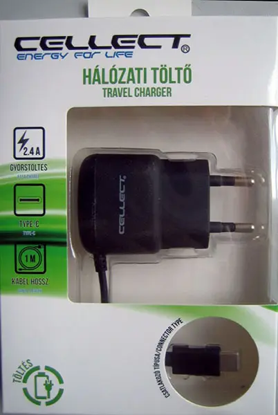 Photo de l’avis officiel: CELLECT HÁLÓZATI TÖLTŐ / TRAVEL CHARGER Chargeur USB — risque: Choc électrique