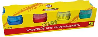 Foto dell’avviso ufficiale: CREATHEK Wasserlösliche Fingermalfarben Vernici a dito — rischio: Rischio microbiologico