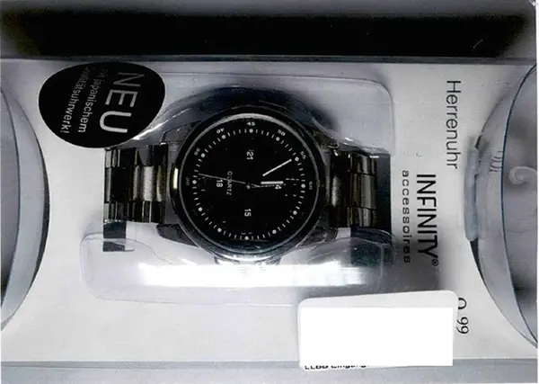 Foto dell’avviso ufficiale: Infinity accessoires Herrenuhr Orologio da polso — rischio: Rischio chimico