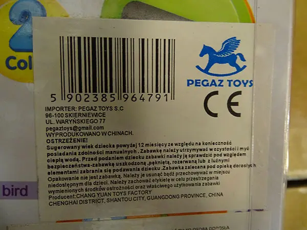 Photo from the official notice: Pegaz Toys Baby telephone toy telephone — damage to hearing risk