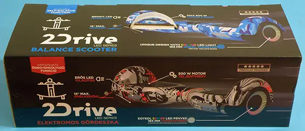 Photo from the official notice: 2Drive 2Drive LED  Series Balance Scooter self-balancing scooter (hoverboard) — burns & fire risk