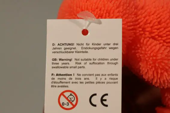Photo de l’avis officiel: Knautschbär mit LED Jouet doux — risque: Étouffement