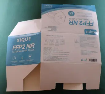 Foto aus der offiziellen Meldung: XIQUE Filtering half mask Partikelfiltermaske — Risiko: Gesundheitsrisiken/Sonstige