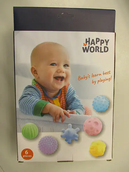 Photo de l’avis officiel: Happy World Baby play balls Jeu de balle — risque: Risque chimique