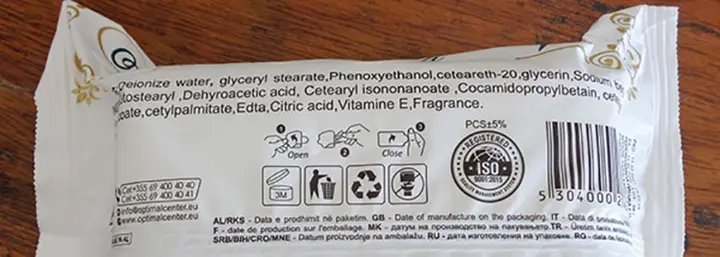 Foto do aviso oficial: Optimal Wet Wipes Aloe Vera TOALHETES HÚMIDOS — risco: Químico & Risco para a saúde / outro