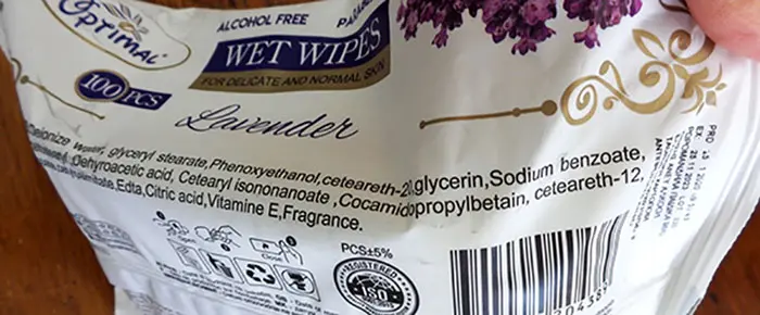 Foto dell’avviso ufficiale: Optimal Wet Wipes Levender SALVIETTE UMIDE — rischio: Rischio chimico & Rischio per la salute / altro