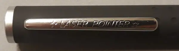 Foto aus der offiziellen Meldung: LASER POINTER Laserpointer — Risiko: Sehschaden (A12/01329/21)