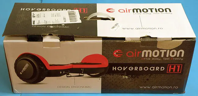 Photo de l’avis officiel: airmotion HOVERBOARD Scooter auto-équilibrage (hoverboard) — risque: Brûlures & Incendie