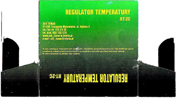 Foto do aviso oficial: ZUH TOMAR Regulator RT-2C Termostato — risco: Choque elétrico