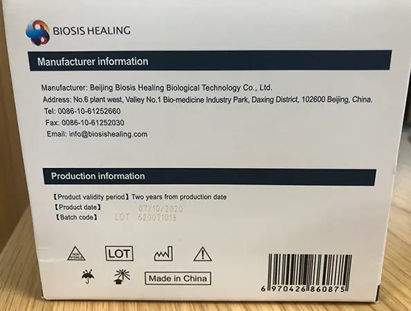 Photo from the official notice: Biosis Healing Biosis Healing Protective Mask particle filter mask — health risk