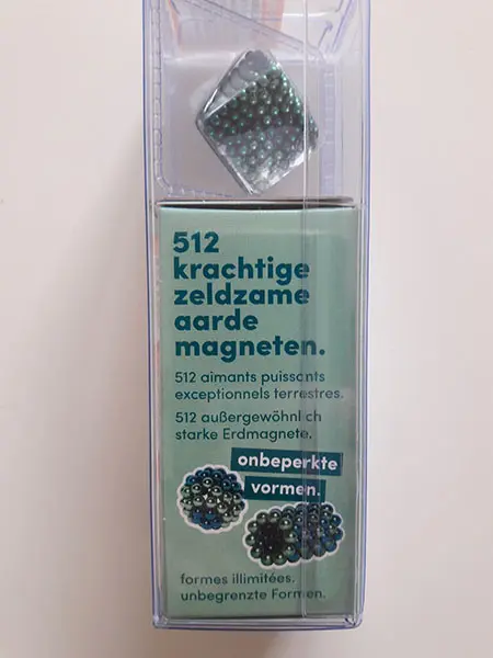 Foto dell’avviso ufficiale: Speks 512 krachtige zeldzame aarde magneten Set di giocattoli magnetici — rischio: Ostruzione delle vie aeree & Lesioni (A12/01432/21)